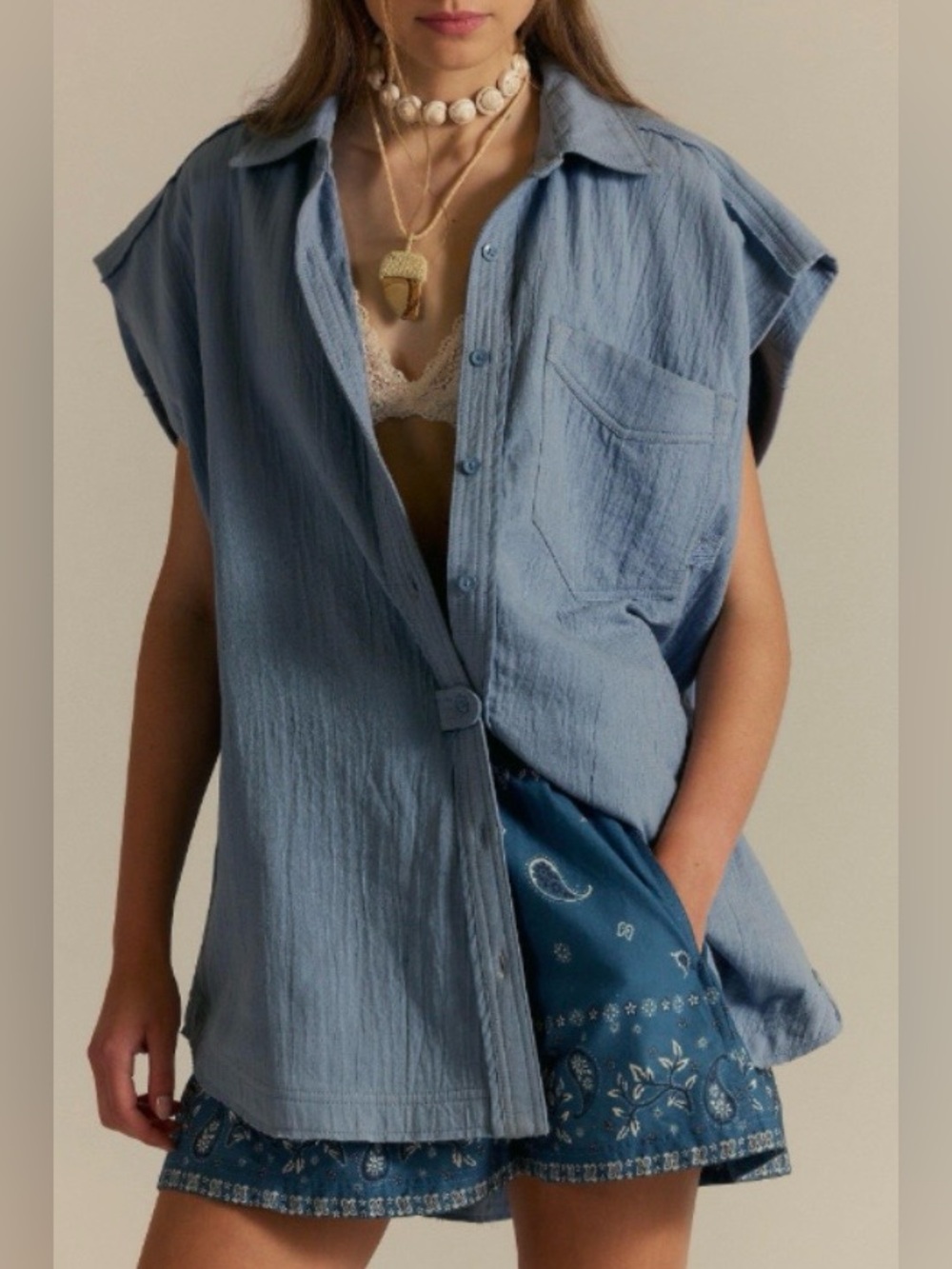 NWT Free People We The Free Buddy Muscle Shirt Size XS